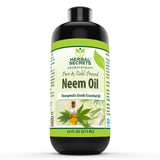 Herbal Secrets Neem Seed Oil 100% cold pressed 454g front view