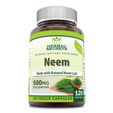 Herbal Secrets Neem Supplement 500mg bottle front view