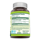 Herbal Secrets Saw Palmetto Complex 1200 mg supplement bottle side view