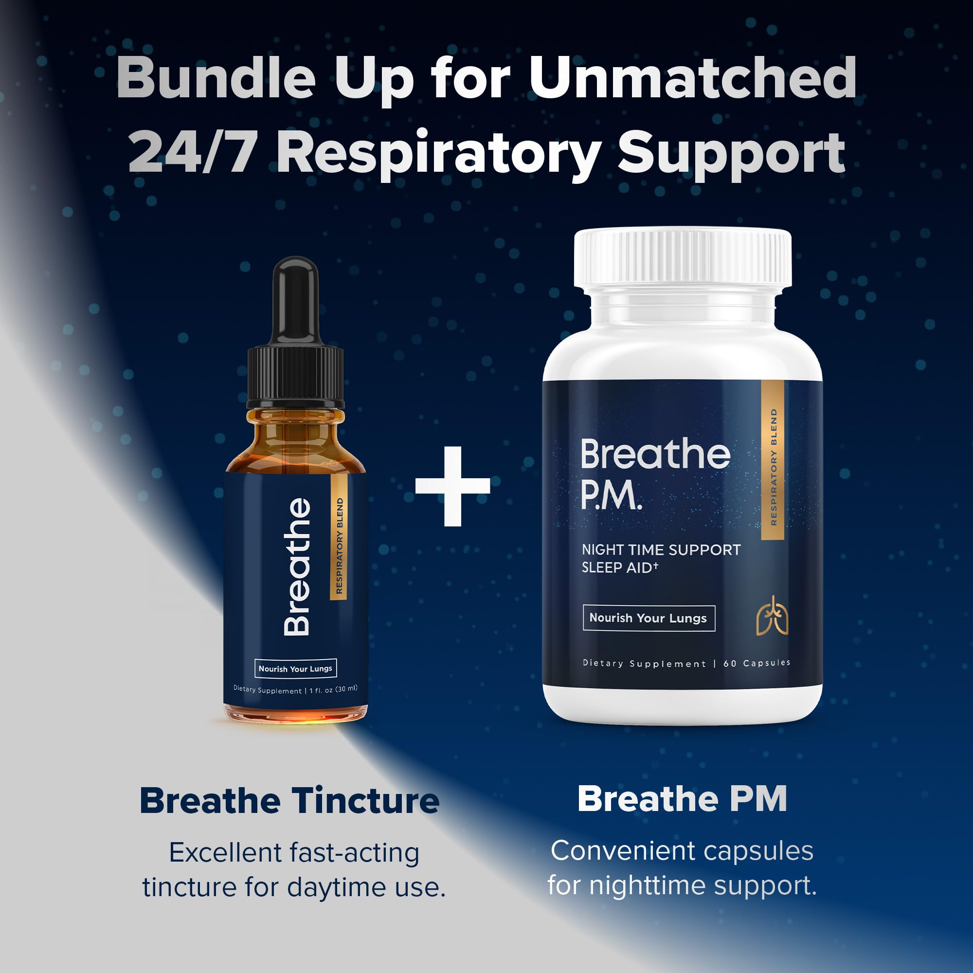 Herbal Tea Therapy Nightly Lung Support Capsules close-up