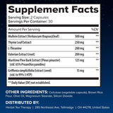 Herbal Tea Therapy Nightly Lung Support Capsules on a table