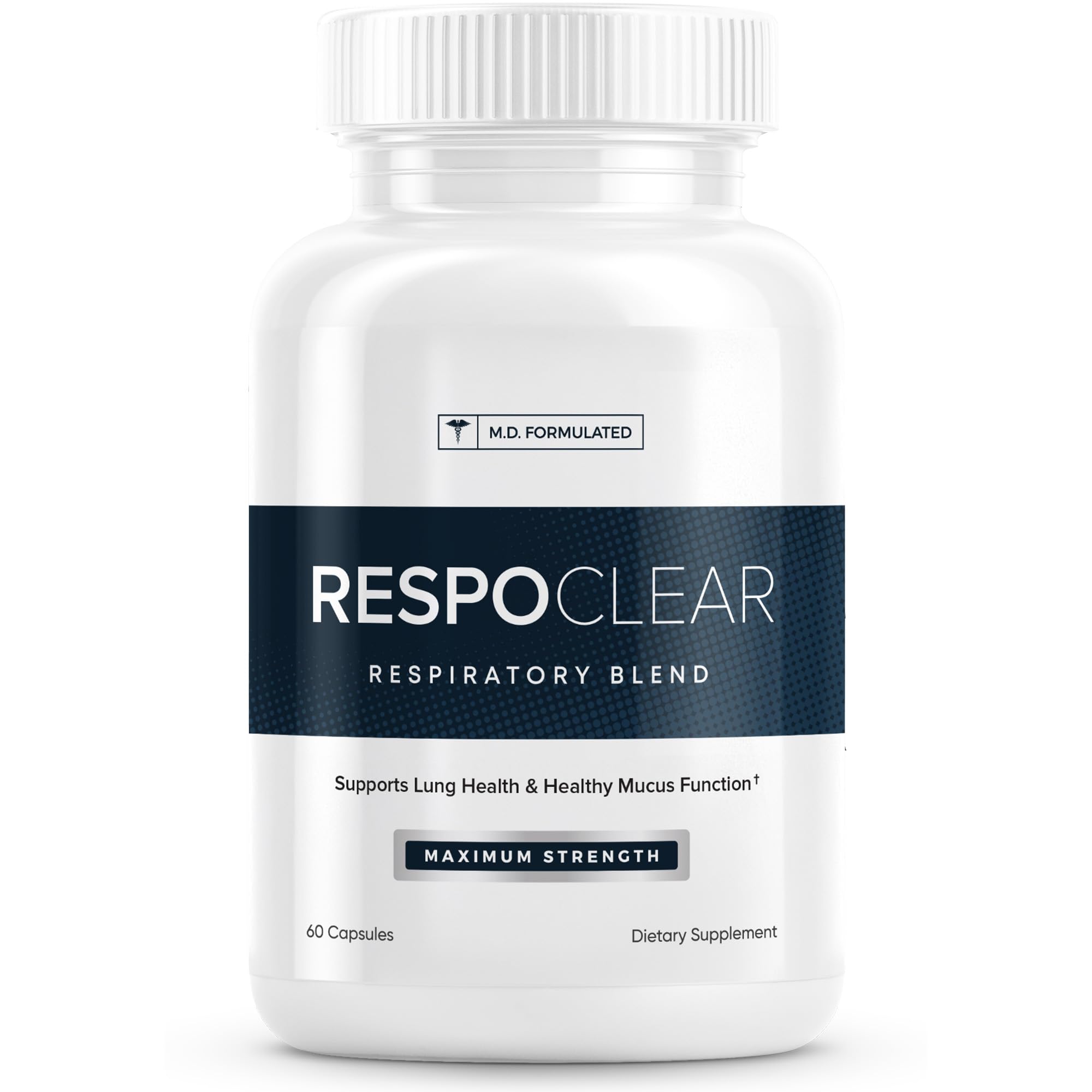 Herbal Tea Therapy RespoClear Lung Cleanse Capsules front view