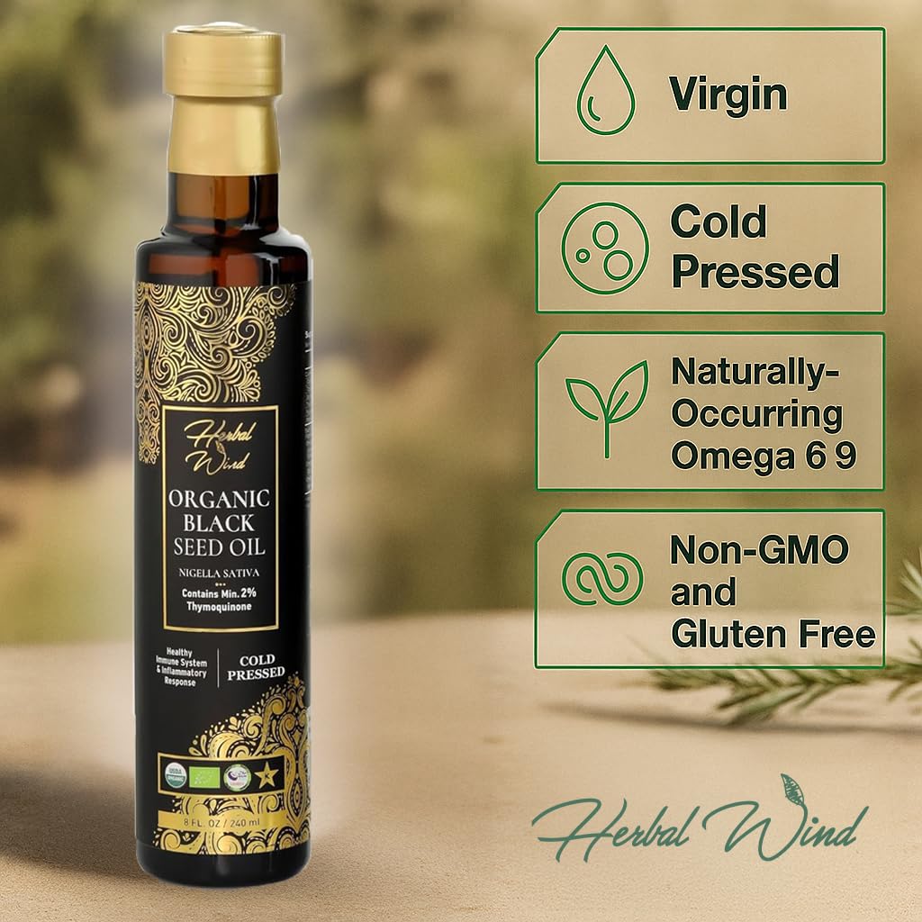 Herbal Wind Black Seed Oil 4600mg packaging