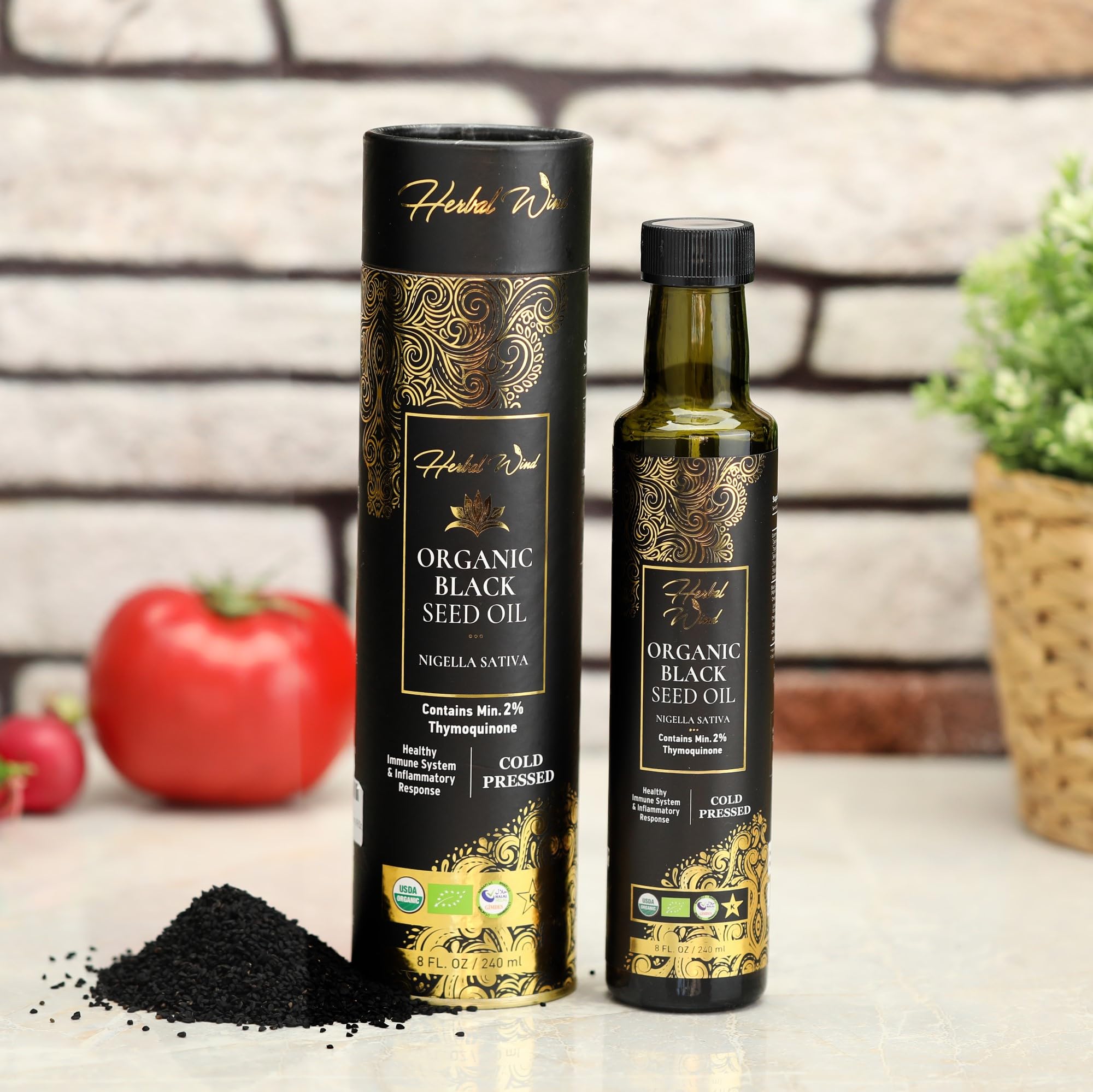 Herbal Wind Black Seed Oil 4600mg with herbs