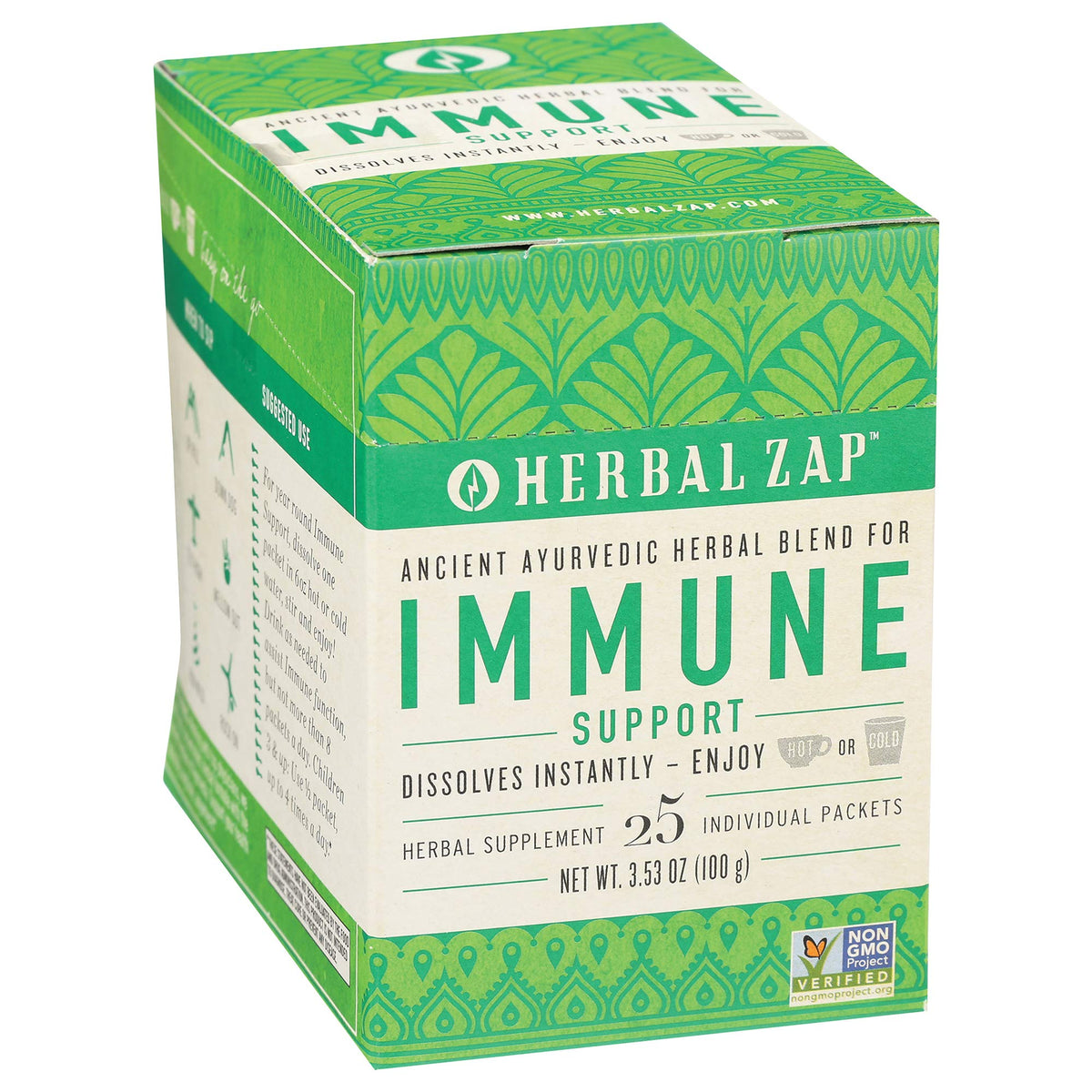 Herbal Zap Herbal Beverage Instant Mix 30 Packets front view