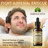 HERBALICIOUS Ashwagandha Liquid Supplement bottle with dropper