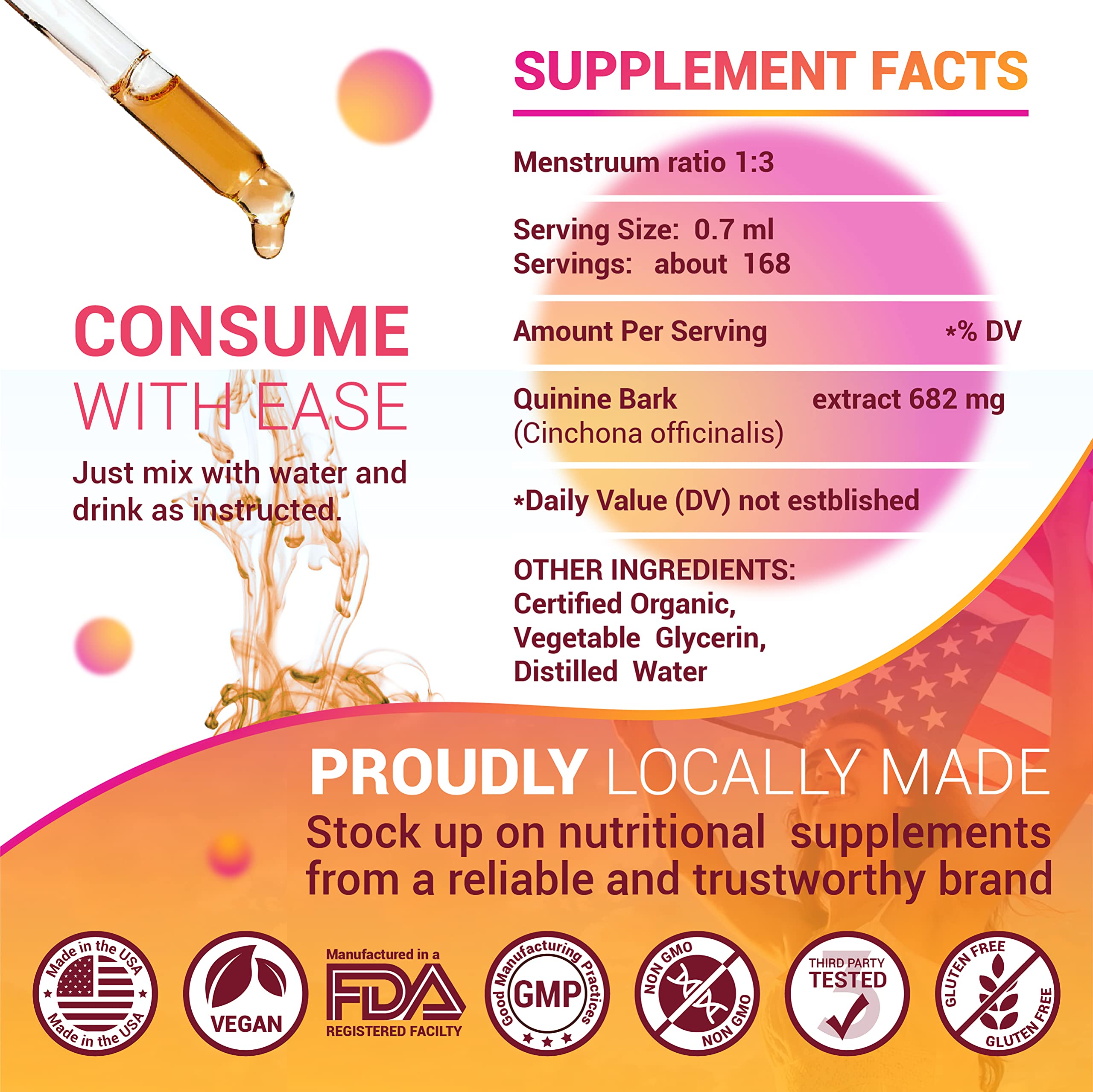 HERBALICIOUS Cinchona Bark Extract with herbal background