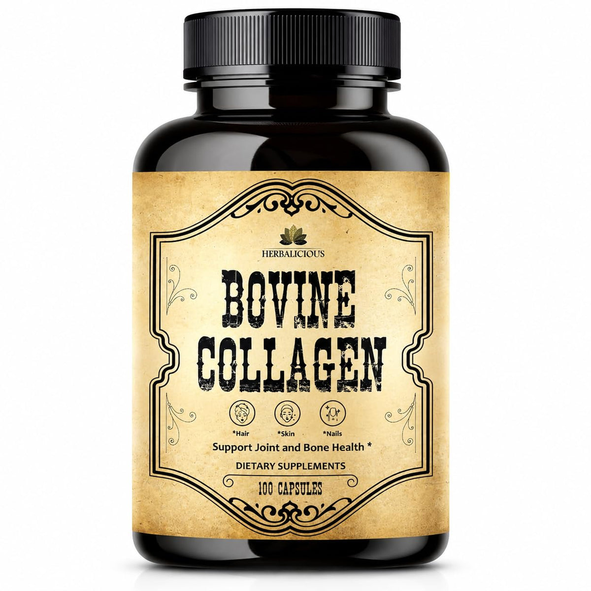 HERBALICIOUS Collagen Capsules front view packaging