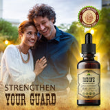 HERBALICIOUS Iodine Liquid Drops back view with dosage information