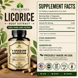 HERBALICIOUS Licorice Root Capsules with natural herbs