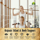 HERBALICIOUS Lion’s Mane Mushroom Extract Capsules with packaging