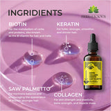 HERBALICIOUS Liquid Collagen Supplement bottle side view