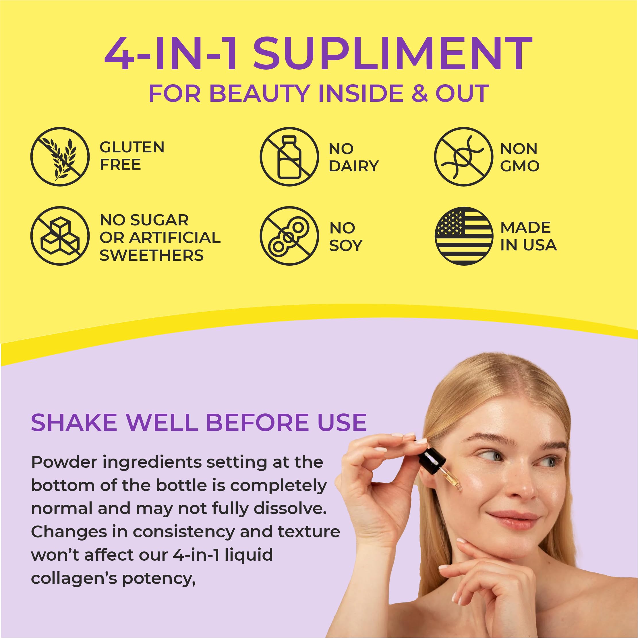 HERBALICIOUS Liquid Collagen Supplement ingredients list