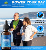 HERBALICIOUS Magnesium Complex Liquid 227g with Vitamin D3 & B6