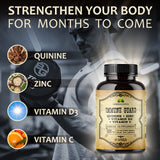 HERBALICIOUS Quinine Herbal Supplement 60 Capsules back view