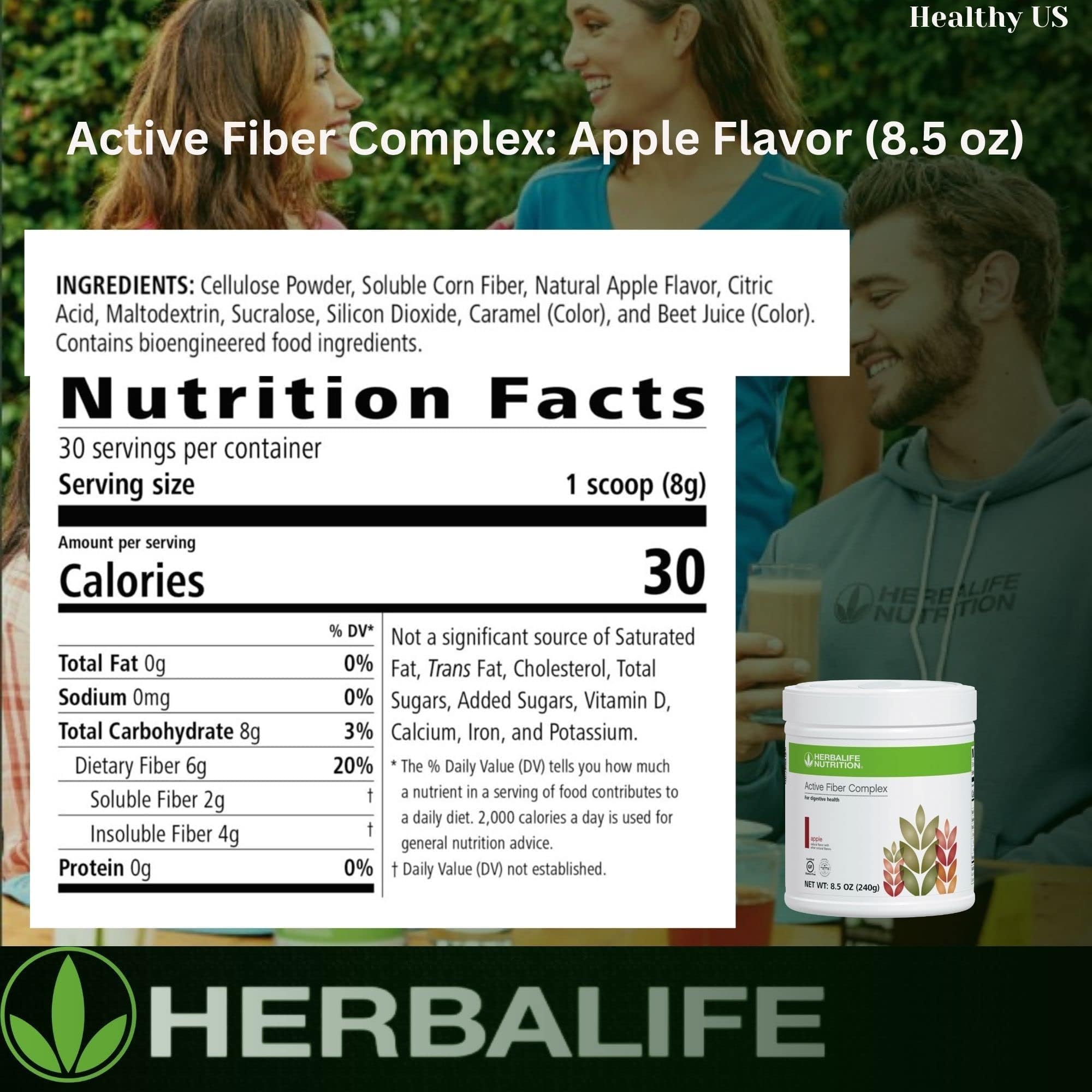 Herbalife Dietary Fibres Supplement nutritional information