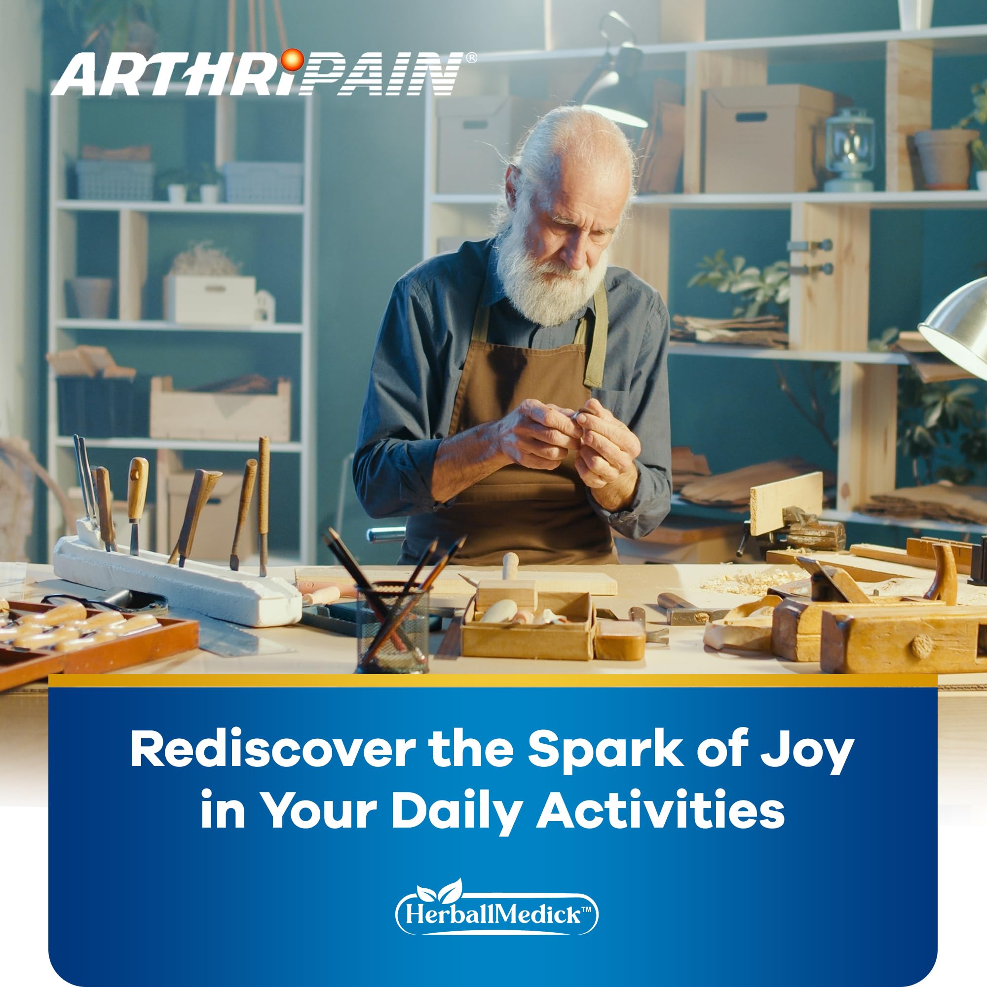 HerballMedick Arthripain Joint Juice sachet opened with drink being prepared