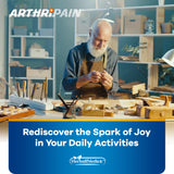 HerballMedick Arthripain Joint Juice sachet opened with drink being prepared