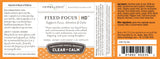 Herbalogic Fixed Focus HD Herb Capsules back view with ingredient list