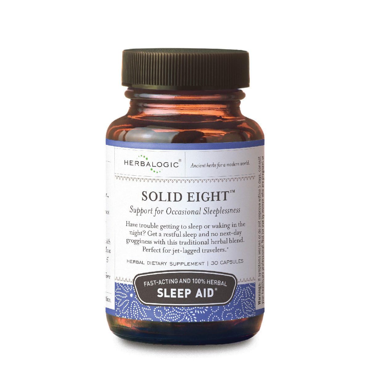 Herbalogic Solid Eight 30 Count Capsules front view