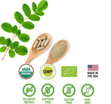 HERBALS Moringa Oleifera Capsules on a wooden table