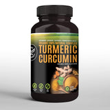 HERBALS Turmeric Curcumin Capsules 500mg bottle with label