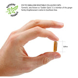 HERBALS Turmeric Curcumin Capsules 500mg ingredients close-up