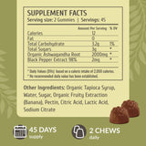 HERBAMAMA Ashwagandha gummies in a bowl