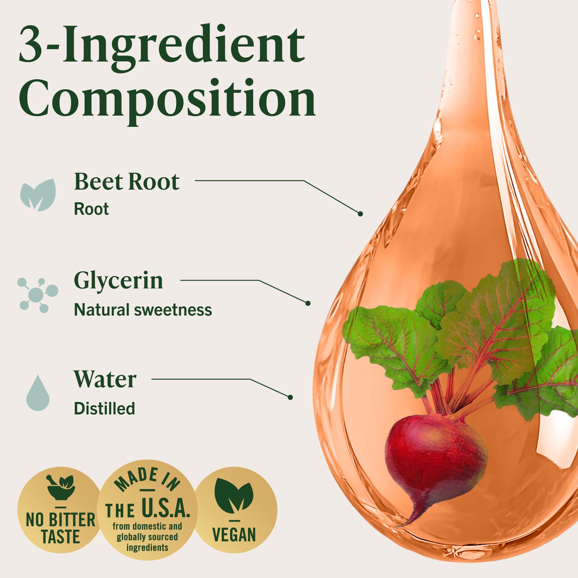 HERBAMAMA Beet Root Liquid Supplement dropper with liquid