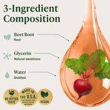 HERBAMAMA Beet Root Liquid Supplement dropper with liquid