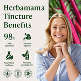 HERBAMAMA Beet Root Liquid Supplement ingredients list on packaging