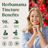 HERBAMAMA Berberine Liquid Supplement 500 mg packaging