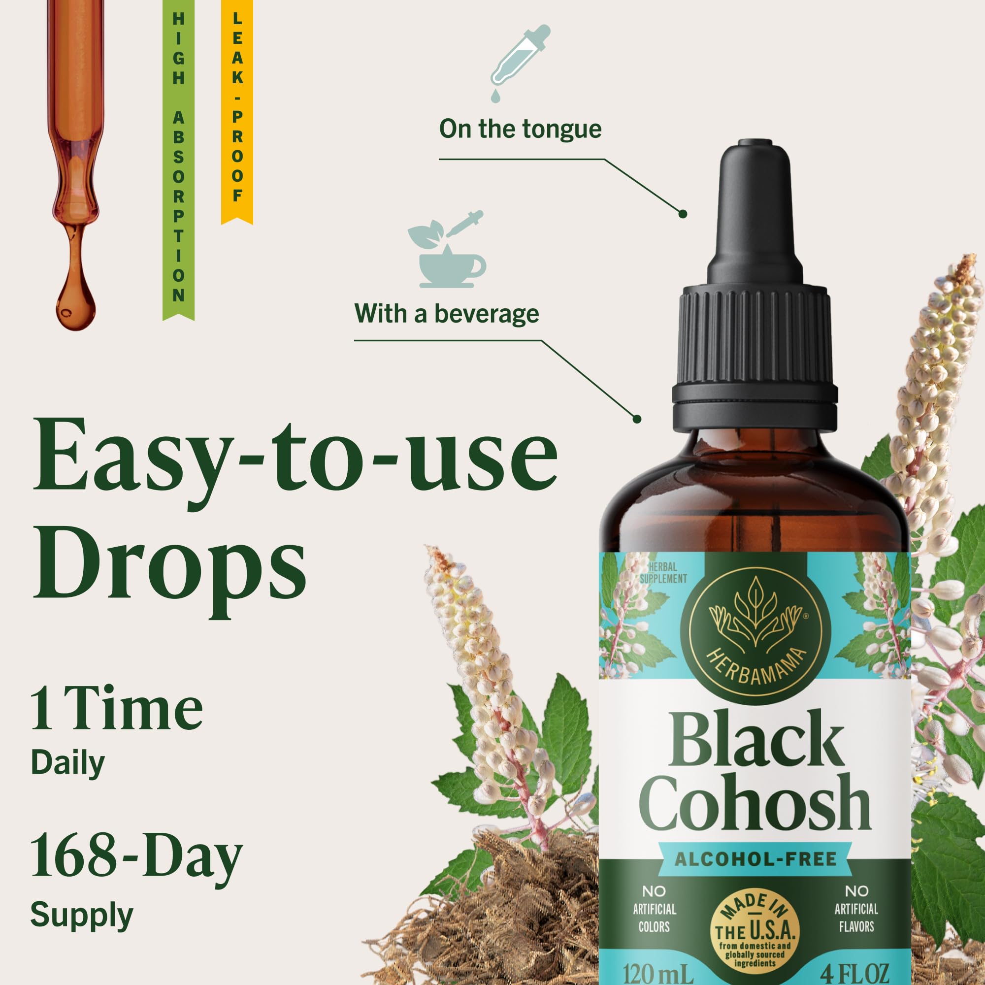 HERBAMAMA Black Cohosh Tincture lifestyle scene