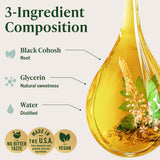 HERBAMAMA Black Cohosh Tincture packaging with ingredients