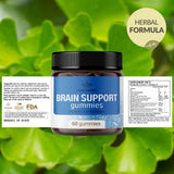 HERBAMAMA Brain Support Gummies on a table