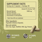 HERBAMAMA Broccoli Sprout Extract Capsules bottle with label