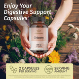 HERBAMAMA Chicory Root Capsules side view showing packaging