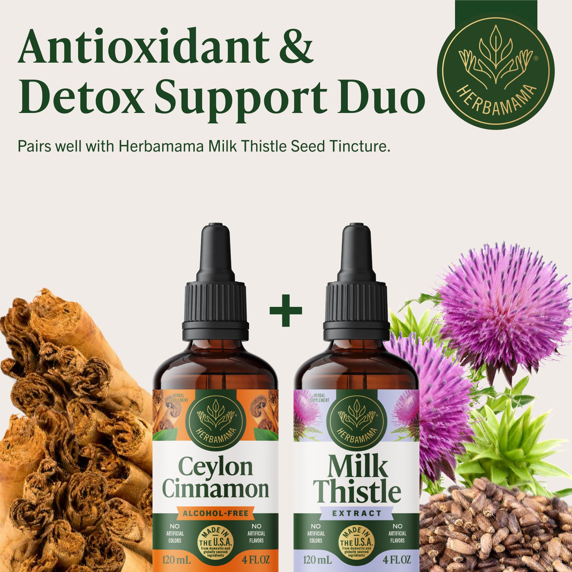 HERBAMAMA Cinnamon Ceylon Extract Liquid packaging details