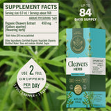HERBAMAMA Cleavers Leaf Tincture 259g ingredients list
