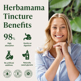 HERBAMAMA Cryptolepis Root Tincture ingredients list on packaging