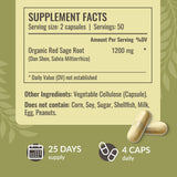 HERBAMAMA Dan Shen Red Sage Capsules 60 Count bottle with label