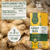 HERBAMAMA Ginger Extract Liquid Supplement ingredients list