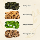 HERBAMAMA Ginkgo Biloba Brain Support Capsules on a table