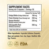 HERBAMAMA Ginkgo Biloba Brain Support Capsules with packaging