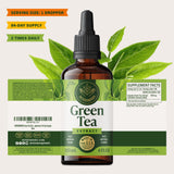 HERBAMAMA Green Tea Drops with fresh green tea leaves