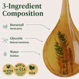 HERBAMAMA Horsetail Liquid Supplement 113g back view