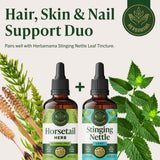 HERBAMAMA Horsetail Liquid Supplement 113g lifestyle scene