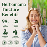 HERBAMAMA Horsetail Liquid Supplement 113g on a kitchen counter