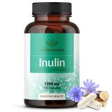 HERBAMAMA Inulin Capsules bottle front view with 120 capsules