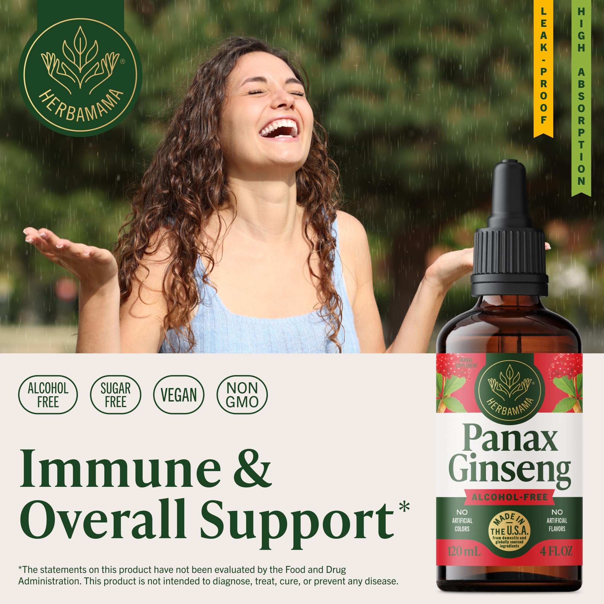 HERBAMAMA Korean Red Ginseng Extract Drops dropper close-up